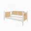 Lit de jour simple en rotin de style traditionnel avec 2 tiroirs, lit de jour