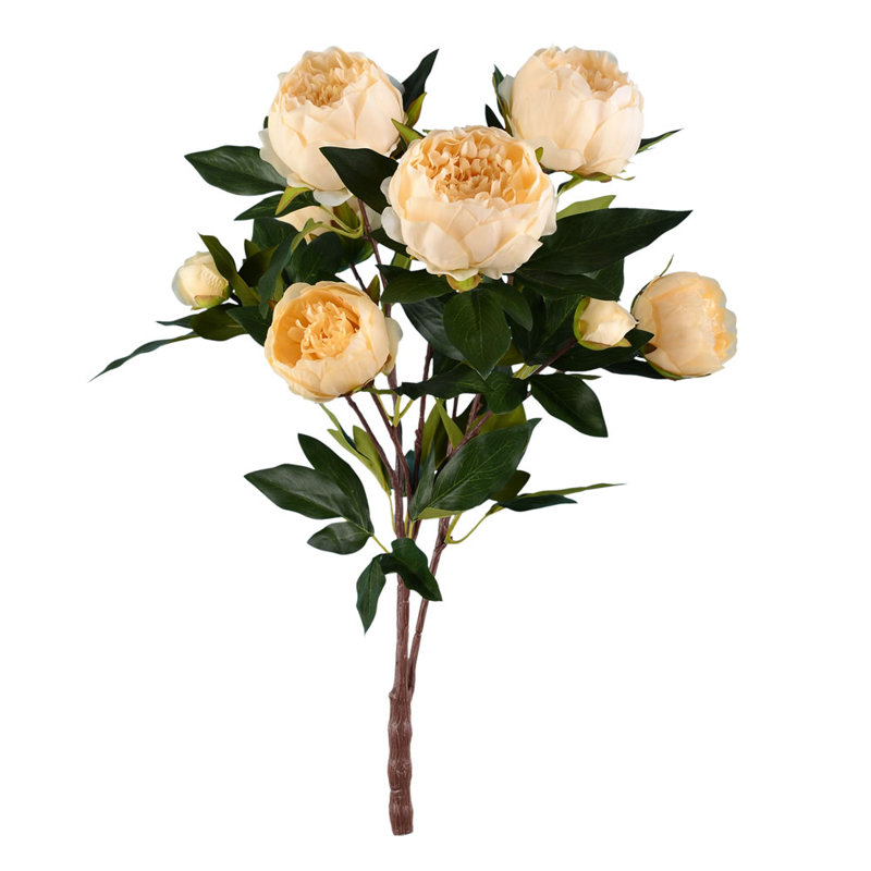 Pivoine artificielle 23 po, Beige