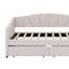 Twin Size Upholstered Daybed With Two Drawers-1007061137