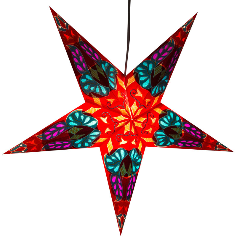 Étoile en papier Dara, Rouge