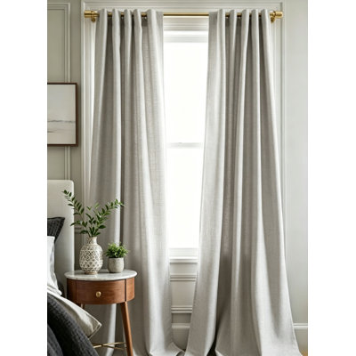 Rideaux Dupioni en soie de luxe avec doublure en coton