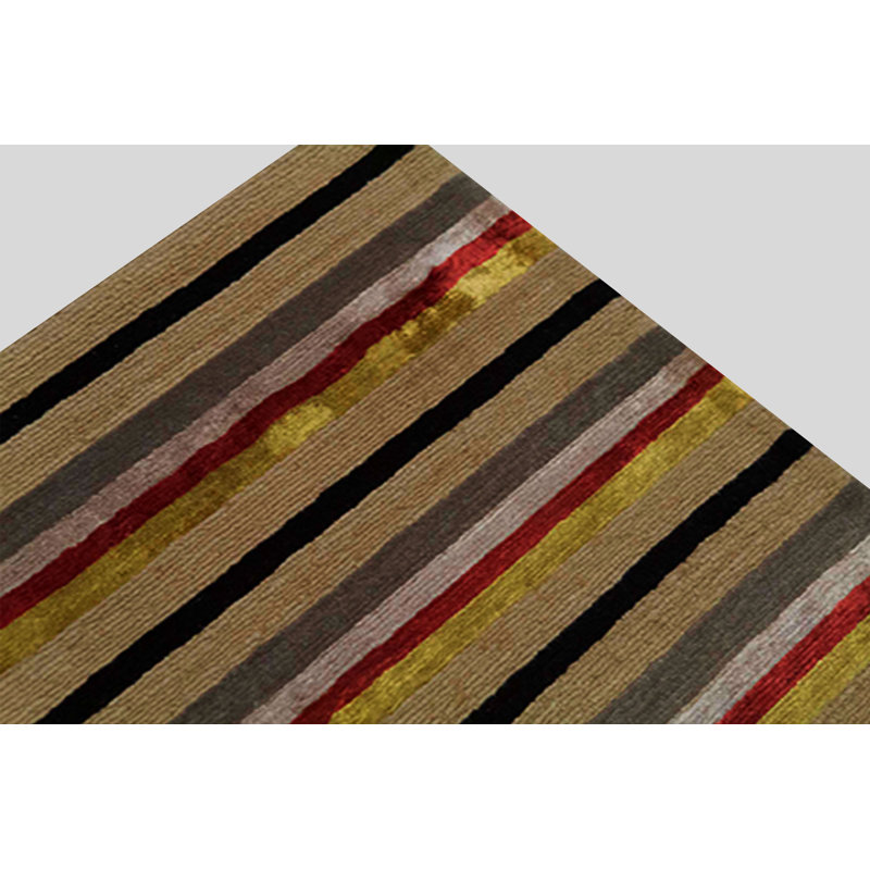 Wool Striped Area Rug