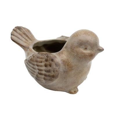  Mini Resin Bird Planter w/Drainage Hole Home Decorations Spring
