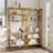 Monteco Gold Bookcase with Open Shelf Srorage