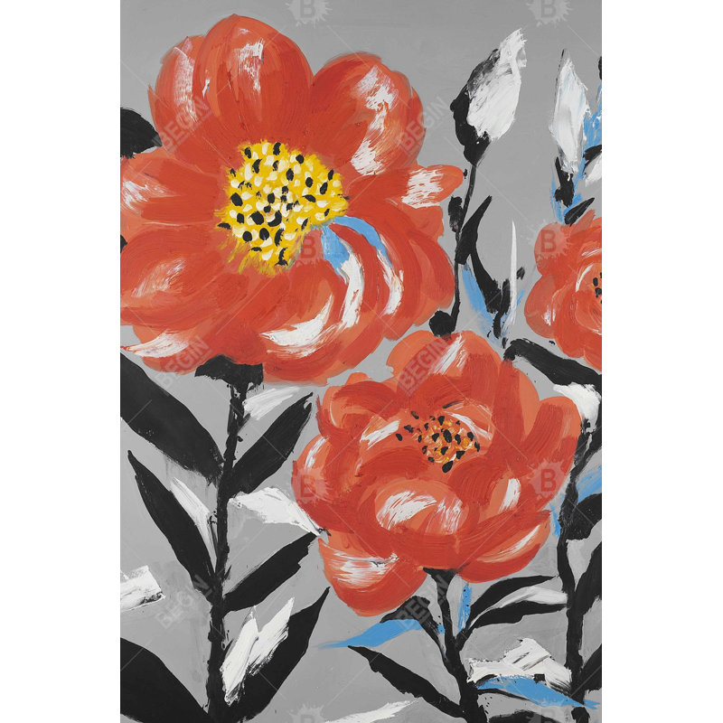 Pink flowers with blue leaves Bath Mat with Non-Slip Backing - Quick Dry Memory Foam Bathroom Rug - Absorbent - Modern Plush Spa-Style - Machine Washable