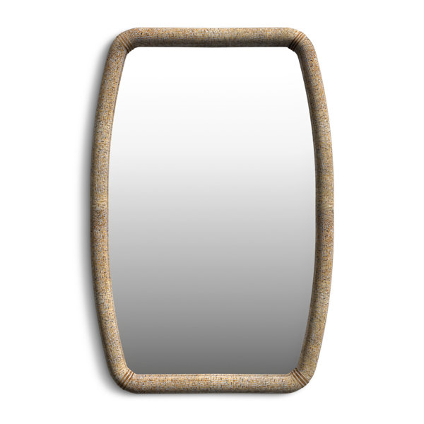 Melodica Rattan Flat Wall Mirror & Reviews | Birch Lane