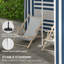 Parasol de plage portatif 5,8 pi x 5,8 pi Outsunny-302931547