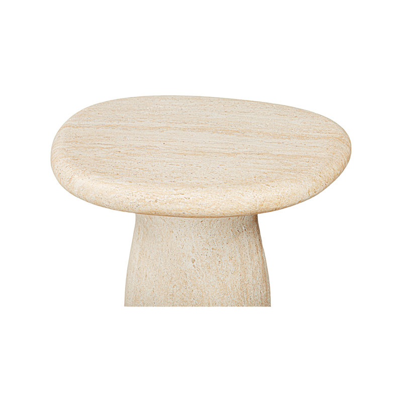 Outdoor Square Side Table, Beige