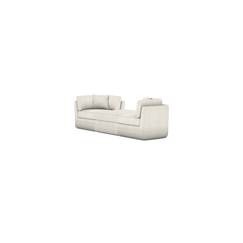 Thom Filicia Home Sectional, Nadia Parchment Crypton®, Dove Gray