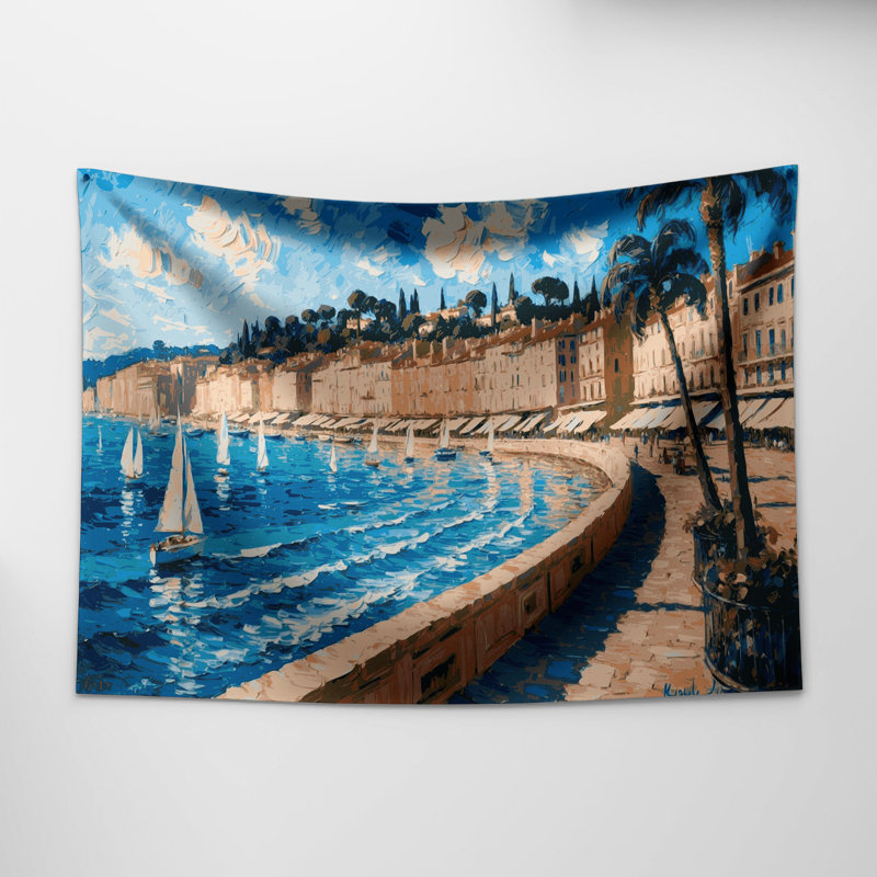 Tapisserie «Cities Nice France», 51 po x 60 po