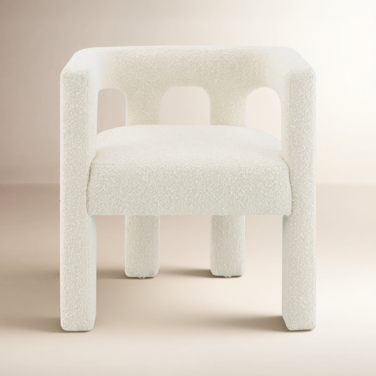 Aruna Armchair, Ivory Boucle