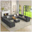 Canapé d'angle Canapé modulaire compressé Canapé en velours côtelé de style minimaliste moderne-118043463