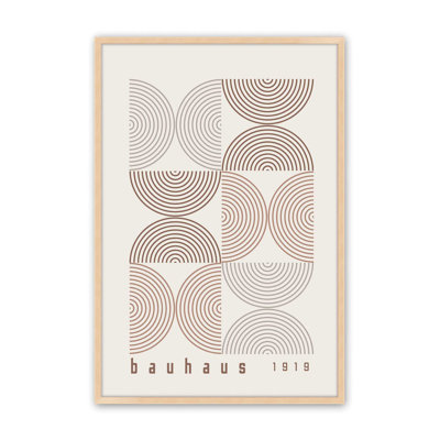 «Brown Bauhaus Composition I», impression roulée