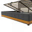 Lit mezzanine avec bureau en L et USB, lit mezzanine en métal avec garde-robe et tablette réglable-475277329-475277325