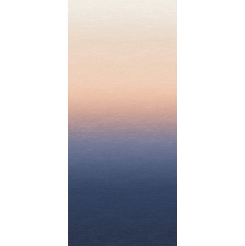 Sunrise Ombre Wall Mural in Orange and Blue