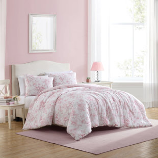 Waverly Inspirations Cotton 44 Floral Pink-Grey Color Sewing