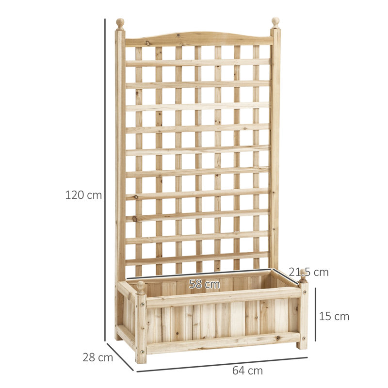 Briyanna Wood Elevated Planter