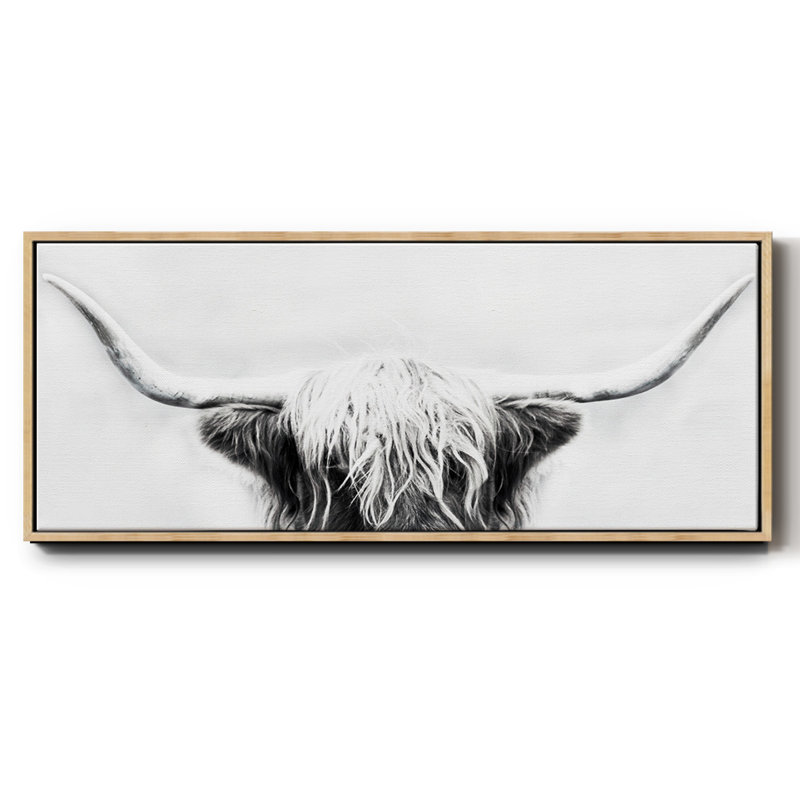 Longhorn - toile encadrée, H 8 po x l 20 po