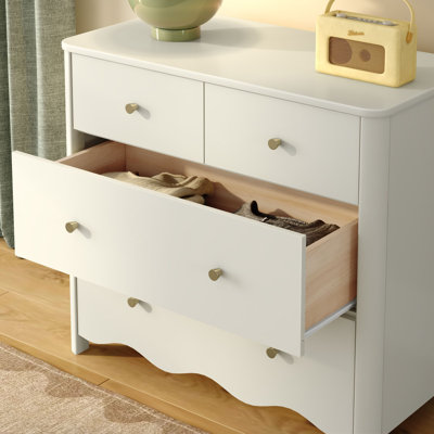 Sutton 4 Drawer Dresser, Linen White