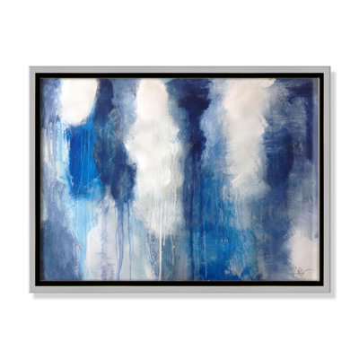 «In The Clouds», peinture sur toile à cadre flottant