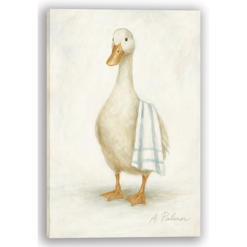 «Tidy Duck - Fresh & Fluffy», reproduction sur toile tendue