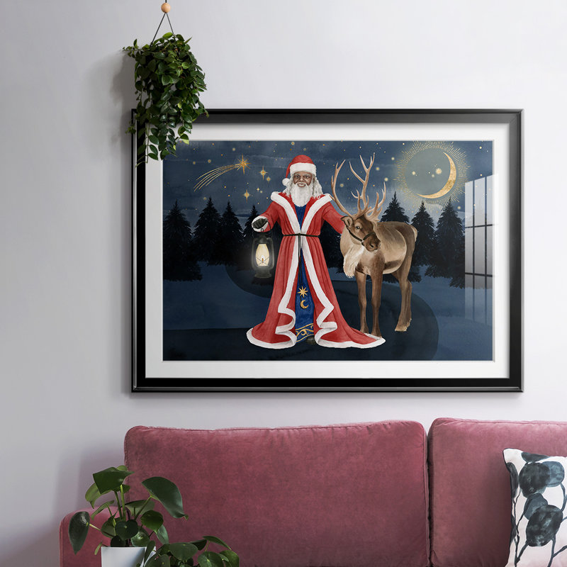 Celestial Christmas Collection A, reproduction encadrée sur papier, Noir, H 19 po x l 27 po x P 1,5 po