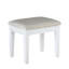 Ensemble de coiffeuse 3 pièces Texo avec miroir à DEL et tabouret rembourré beige Texo