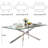 Modern Rectangle Dining Table Set For 8, 78.7" Tempered Glass Top And Stainless Steel Base With Oval PU Leather Dining Chairs-117969330-117969334