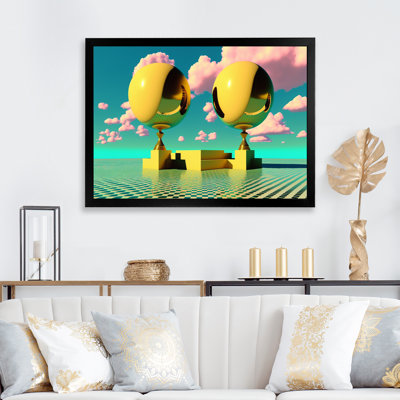 Golden Spheres Infinity I - reproduction sur toile
