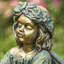 Statue de jardin fée en magnésium assise