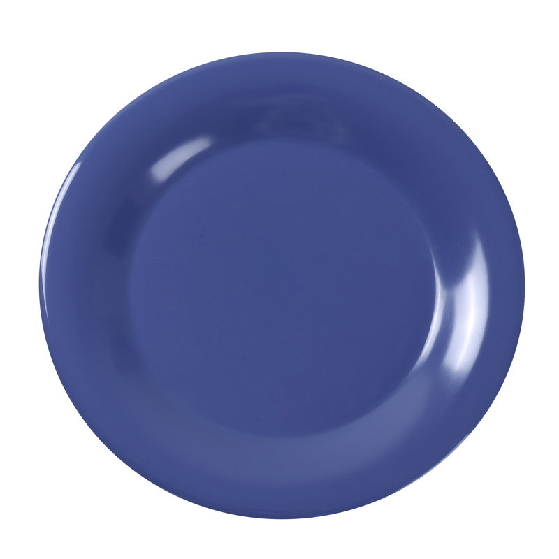 Assiette plate en mélamine 10,5 po Milestone, Bleu