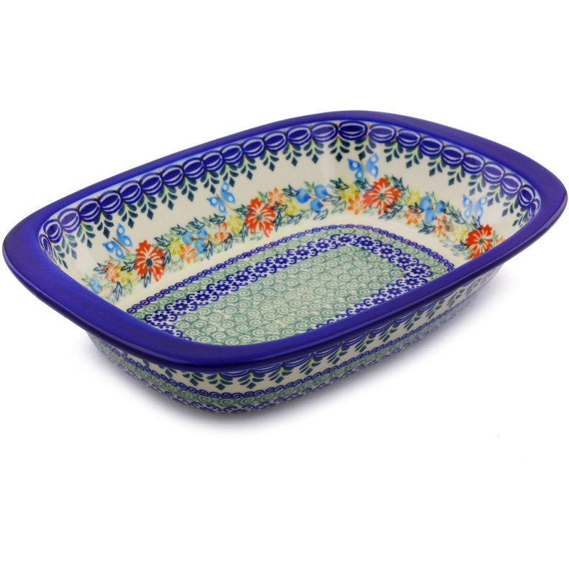 Polmedia Rectangle Stoneware Baker Bakeware