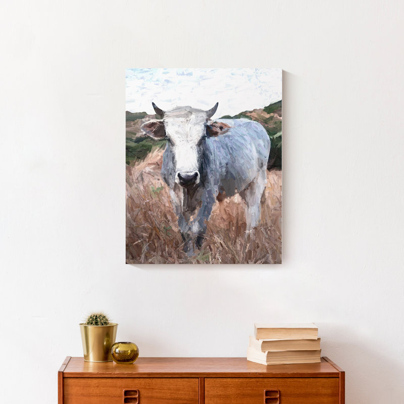Vache - sans cadre, reproduction d'art sur toile