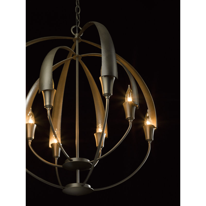 Cirque 8 - Light Globe Chandelier, Dark Smoke
