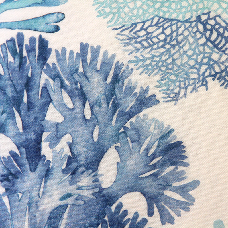 Coussin Tiger Beach, Bleu