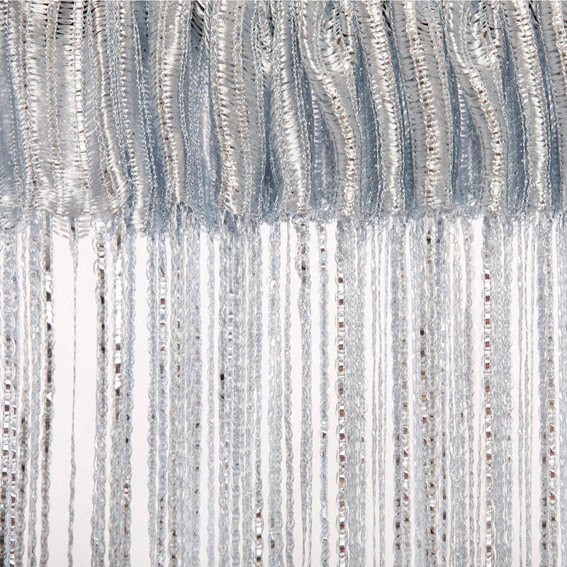 Argonne Semi Sheer Curtain Single Panel, Silver