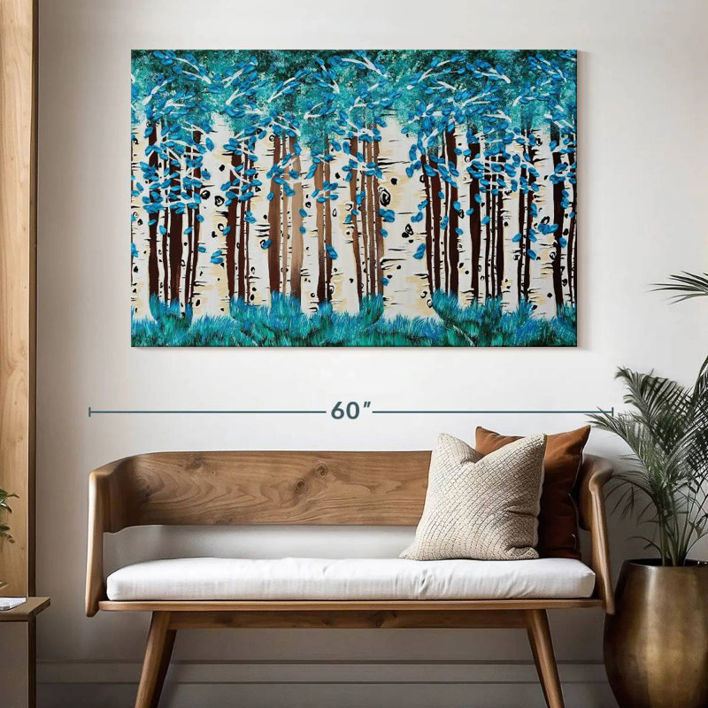 Alvord Turquoise Forest, 34" H x 51" W