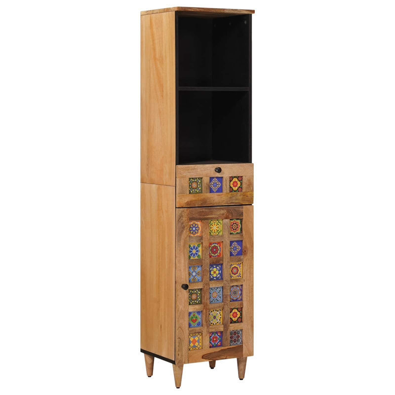 Solid Wood Freestanding Bathroom Cabinet