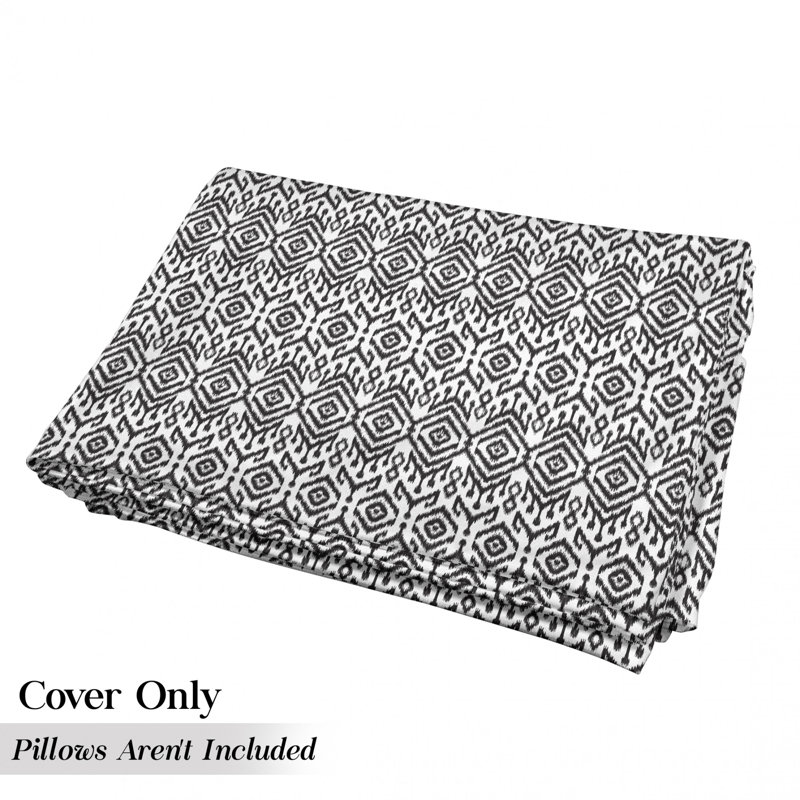 Housse de coussin d'extérieur monochrome Scribble, H 2 po x l 36 po x P 88 po