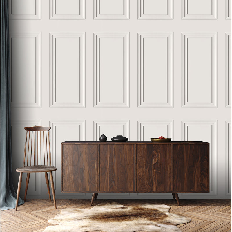 Kornagay Wood Wallpaper, Off White