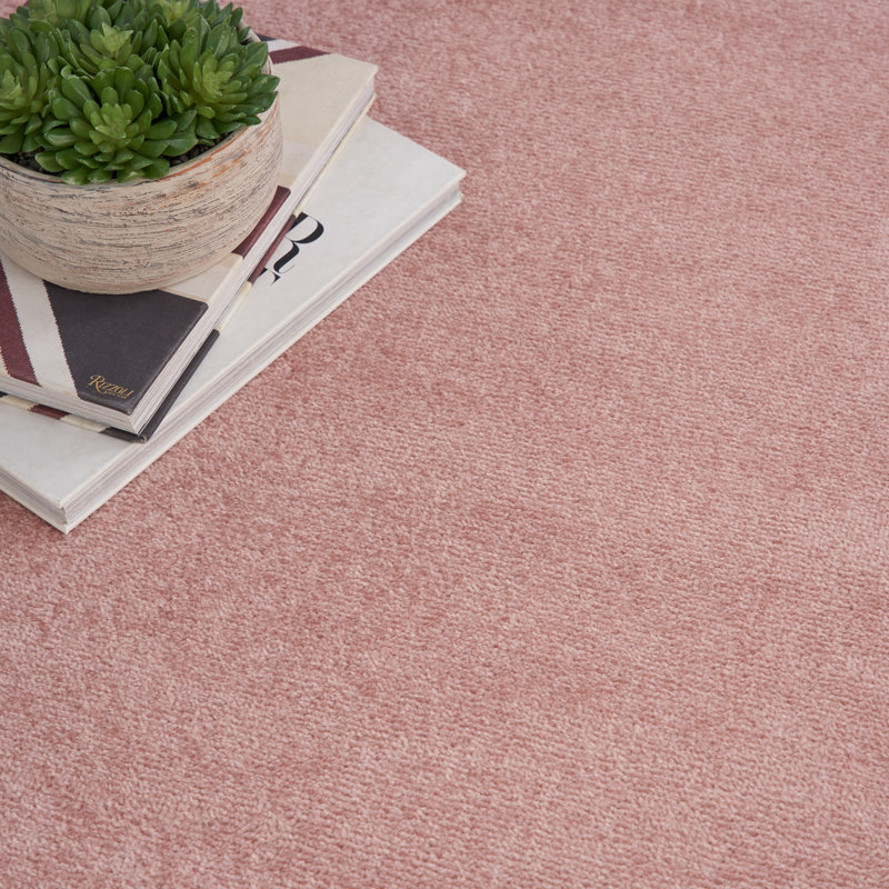 Tapis intérieur / extérieur rose Mullican Sandy, Rectangle 5 pi x 7 pi