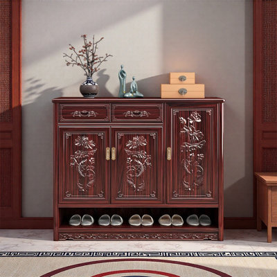 Exquisite Chinese style living room shoe cabinet