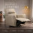 Coamhan 31.5" Wide Genuine Leather Modern Power Recliner with Swivel and Glider-277058050