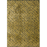 Rapture Abstract Area Rug in Yellow