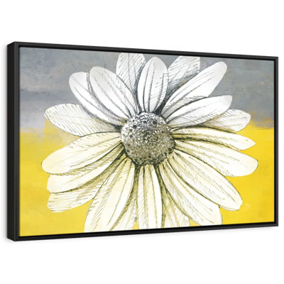 Marguerite sur toile