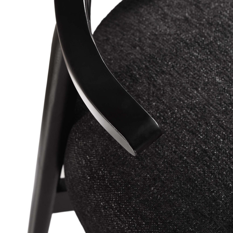 Chaise d'appoint moderne, Noir