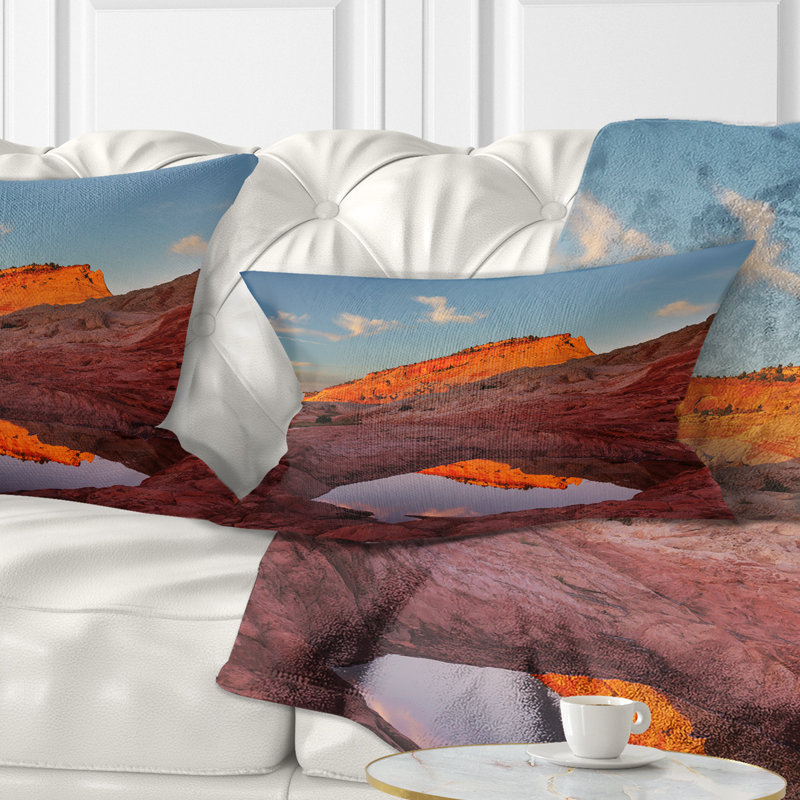 Coussin lombaire paysage du lac Vermillion