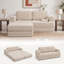 Canapé-lit modulaire Boneless de 71 po avec repose-pieds-1890416979-1890416988