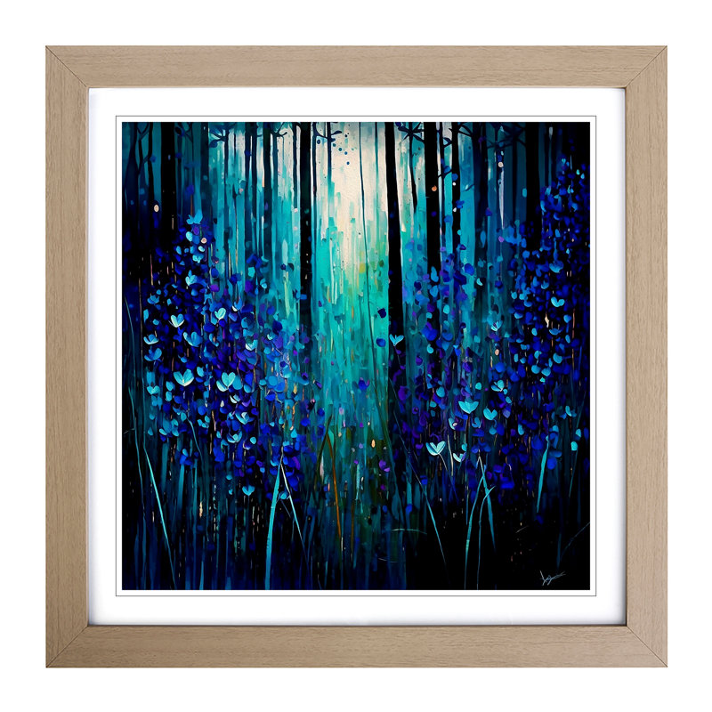 Single Picture Frame Print on Wood, Oak