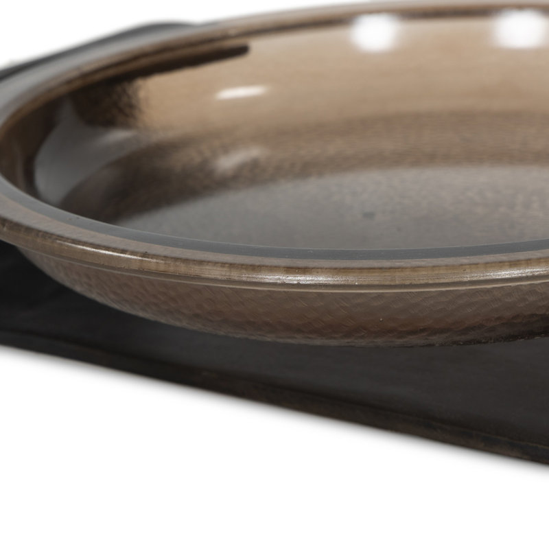 Runa Decorative Bowl, Smoked Brown/Distressed Bronze